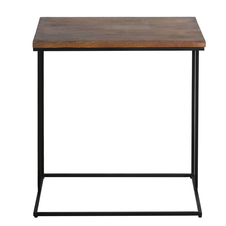 17 Stories Adamarie Solid Wood Top End Table Wayfair